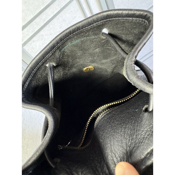 Vintage Coach Daypack 9960, Black Leather with Hangtag Backpack - Picture 9 of 13